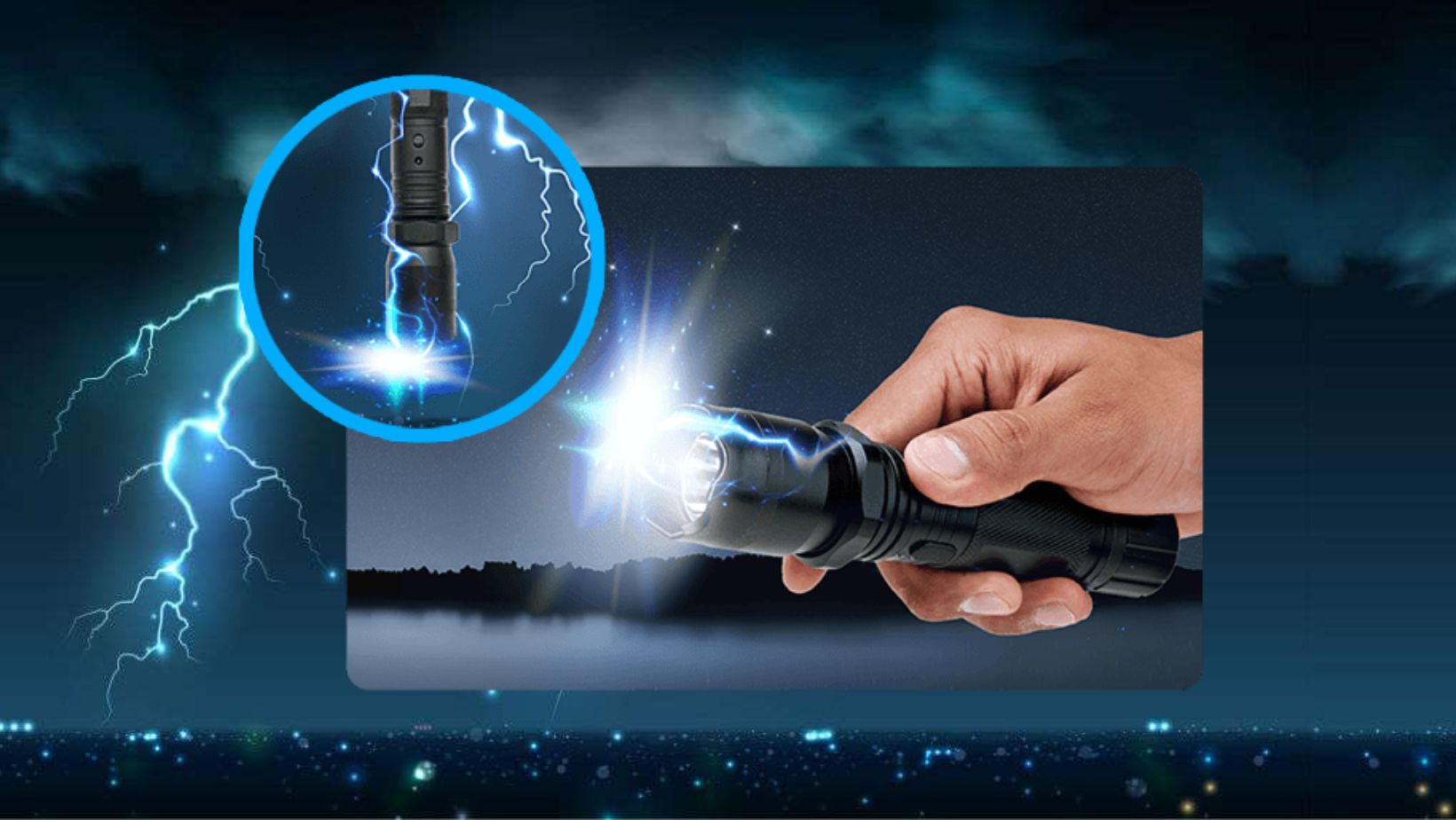 Tactical Shield Illuminate Your Safety with the StrikeForce Flashlight Stun Gun